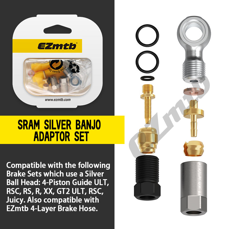 SRAM Silver Banjo Fitting Kit – EZmtb Australia