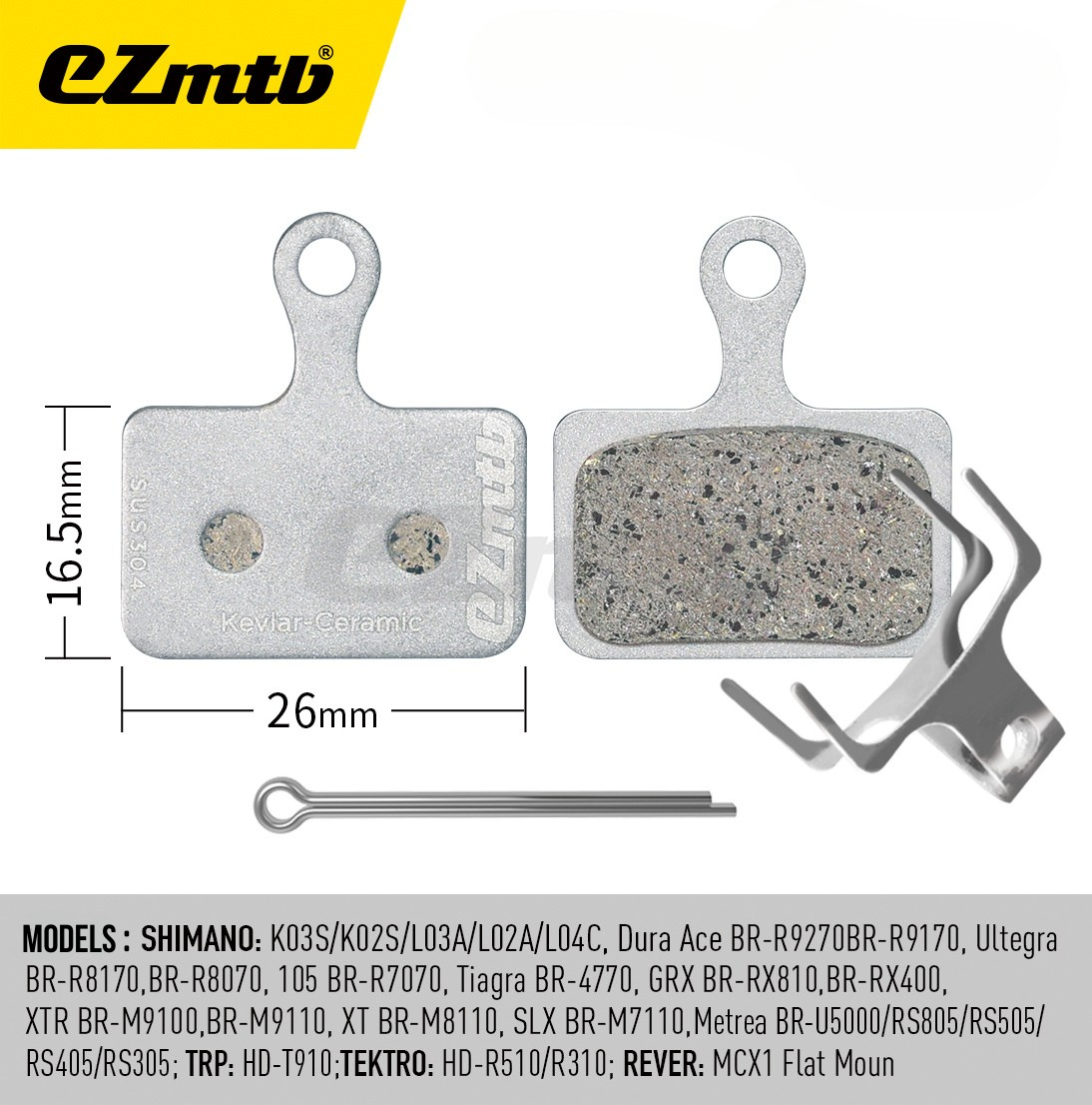 Kevlar Ceramic Brake Pads