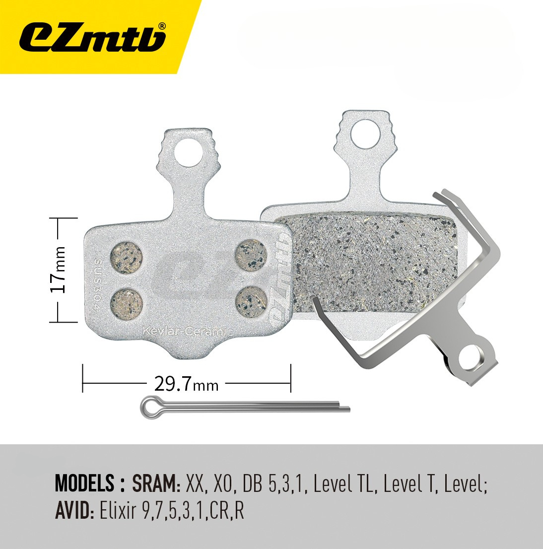 Kevlar Ceramic Brake Pads